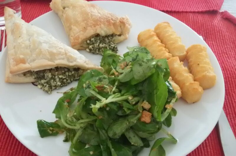 Spinazie/feta flapjes
