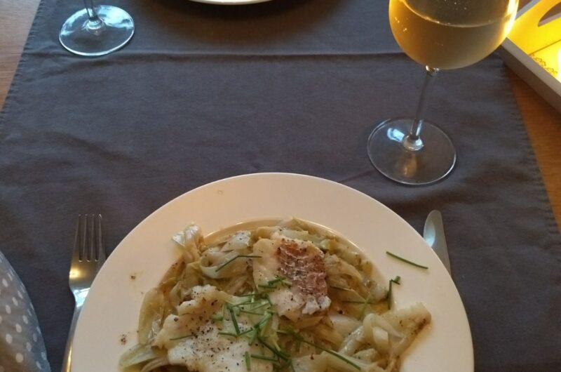Restaurantwaardige kabeljauw met witlof