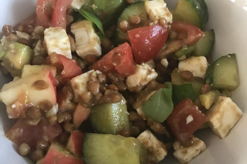 Goedgevulde linzensalade