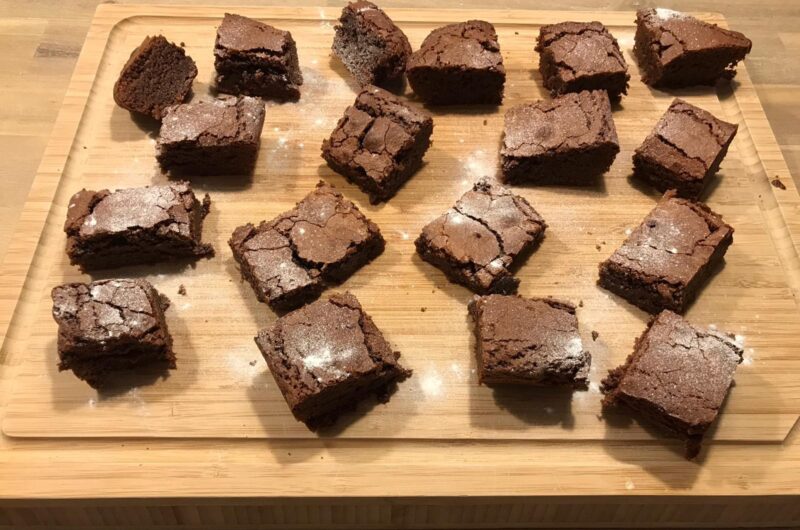 Brownies met chocoladebaileys